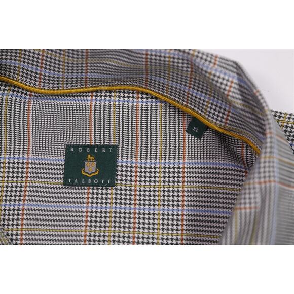 Robert Talbott Green Plaid Button-Up Casual Shirt Men's XL - Picture 6 of 7